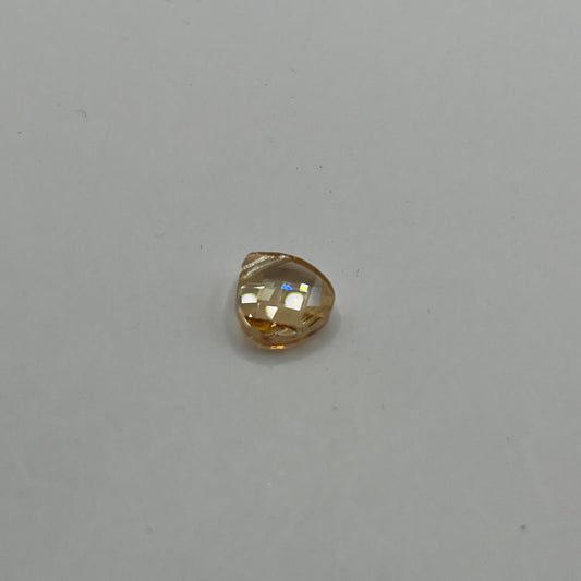 Swarovski 11x10MM Flat Briolette Pendant A6012 - Golden Shadow